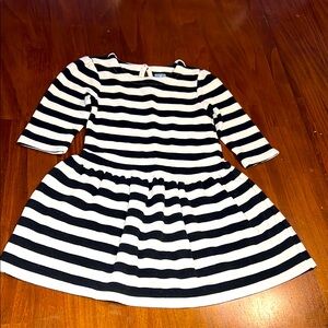 🎀BABY GAP Black and White Striped Kids Dress🎀